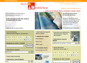 Información sobre el Madrid Histórico, planos interactivos, calendario histórico ...